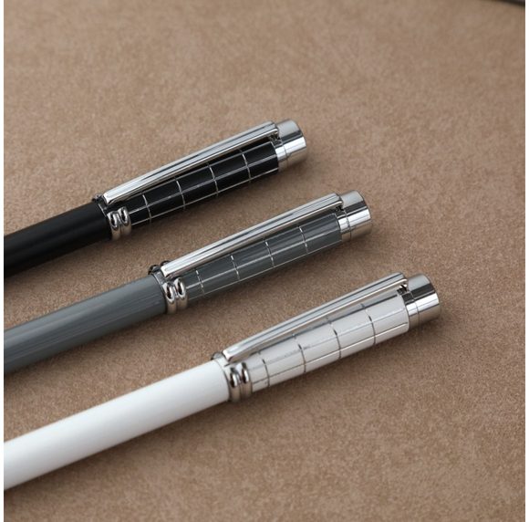 Grid Chrome Metal Ballpoint